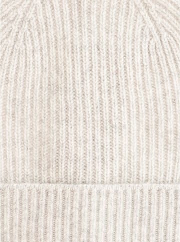 Zwillingsherz Kaschmir-Mütze in Grau