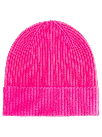 Zwillingsherz Kaschmir-Mütze in Pink