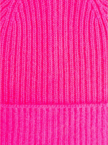 Zwillingsherz Kaschmir-Mütze in Pink