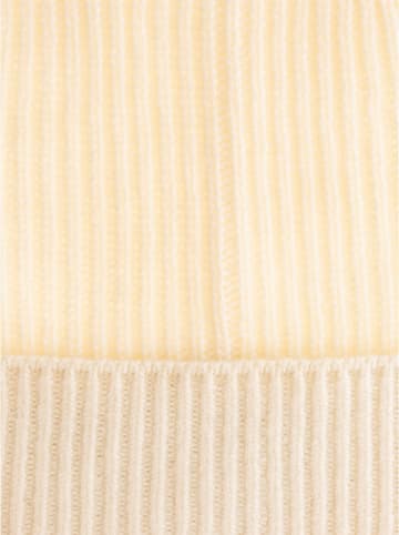 Zwillingsherz Kaschmir-Mütze in Beige
