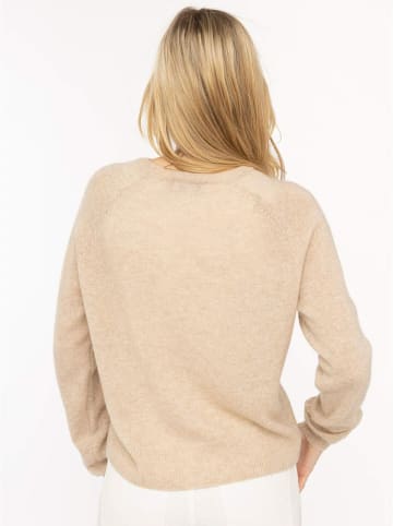 Zwillingsherz Pullover "Blogger" in Beige