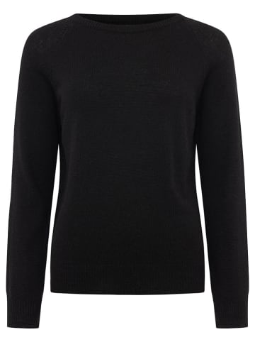 Zwillingsherz Kaschmir-Pullover in Schwarz