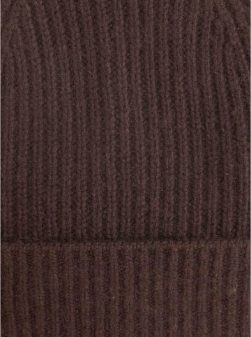 Zwillingsherz Kaschmir-Mütze in Braun