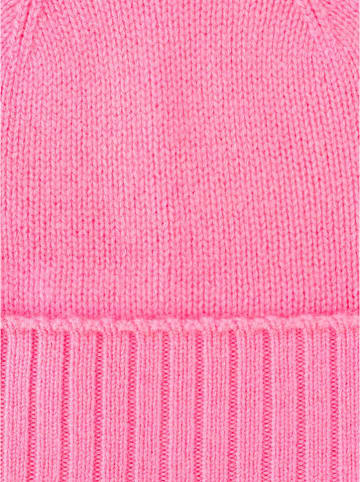 Zwillingsherz Kaschmir-Mütze in Rosa