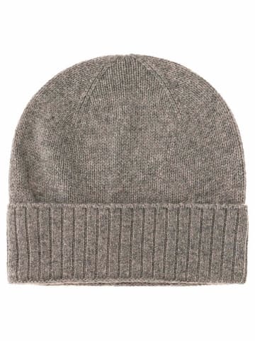 Zwillingsherz Kaszmirowa czapka w kolorze szarym