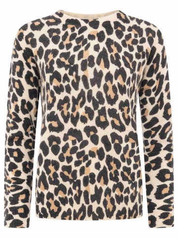 Zwillingsherz Kaschmir-Pullover in Beige/ Hellbraun