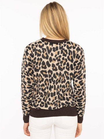 Zwillingsherz Trui "Leo" beige/bruin
