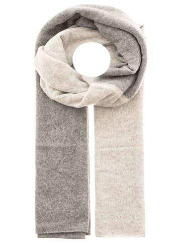 Zwillingsherz Kaschmir-Schal in Grau - (L)100 x (B)30 cm