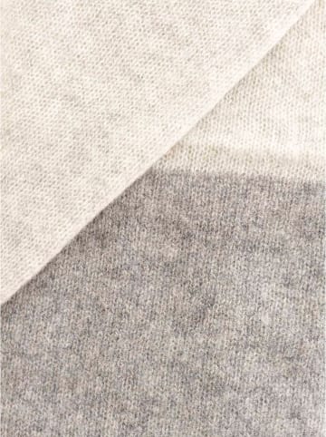 Zwillingsherz Kaszmirowy szal w kolorze szarym - 100 x 30 cm