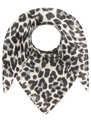 Zwillingsherz Kasjmieren driehoekige doek grijs/beige