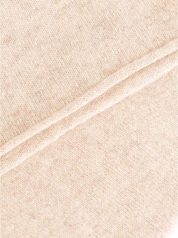 Zwillingsherz Kaschmir-Loop-Schal in Beige - (L)30 x (B)50 cm