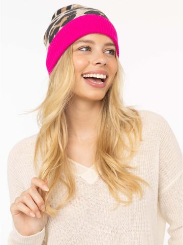 Zwillingsherz Kasjmieren muts lichtbruin/roze