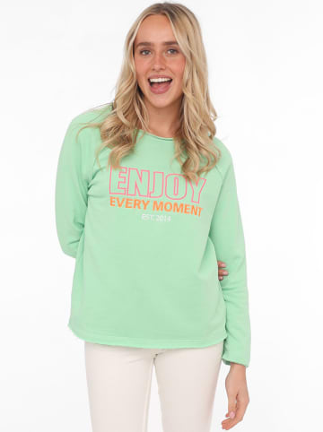 Zwillingsherz Longsleeve "Enjoy" groen