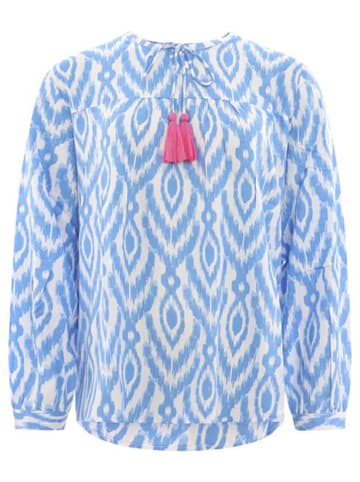 Zwillingsherz Blouse "Aquarell Ovale" lichtblauw