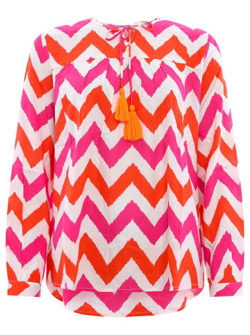 Zwillingsherz Blouse "Grote Zig Zag" roze