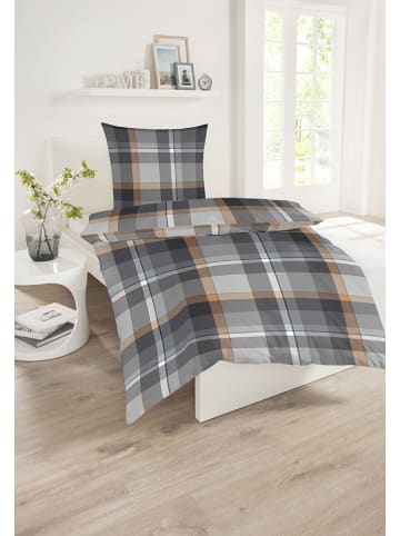 Schiesser Feinbiber-Bettwäsche-Set "Owain" in Grau