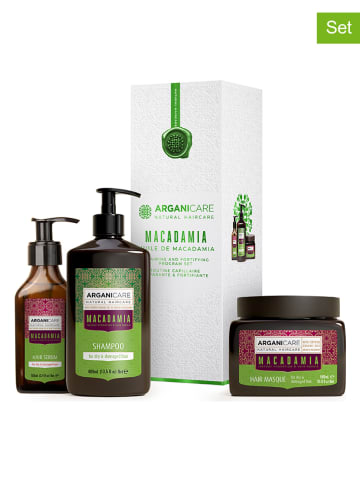 Argani Care 3tlg. Haarpflege-Set "Trio Box - Moisturizer - Macadamia Oil"