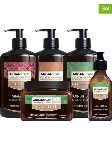 Argani Care 5tlg. Haarpflege-Set: "Coconut - für trockenes Haar"