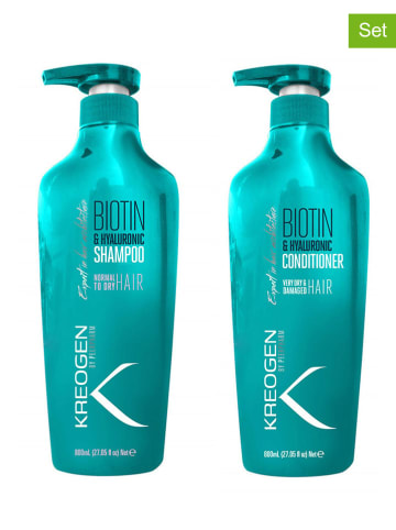 Kreogen 2tlg. Haarpflege-Set "Biotin & Hyaluronic"