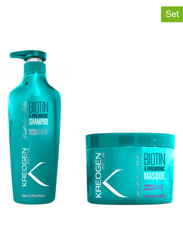 Kreogen 2tlg. Haarpflege-Set "Biotin & Hyaluronic"