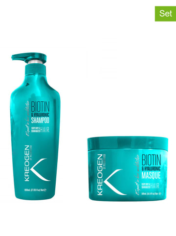 Kreogen 2tlg. Haarpflege-Set "Biotin & Hyaluronic"