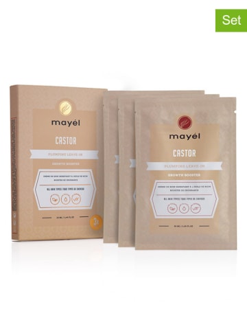 Mayel 3er-Set: Leave-In-Conditioner "Castor Oil", je 50 ml