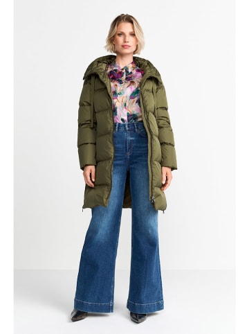 Rich & Royal Płaszcz pikowany w kolorze khaki
