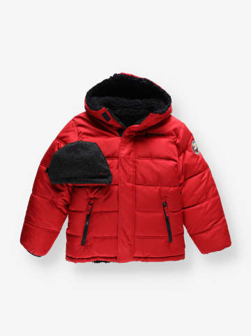 FREE COUNTRY Omkeerbare winterjas rood/zwart