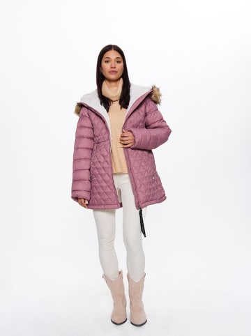 Bébé Kurtka zimowa w kolorze jasnoróżowym
