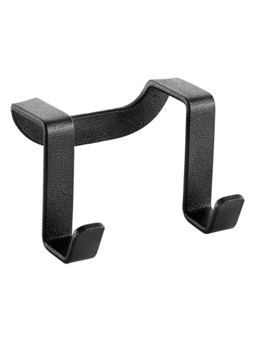 metaltex Haczyk podwójny "Lava" w kolorze czarnym - dł. 6 cm