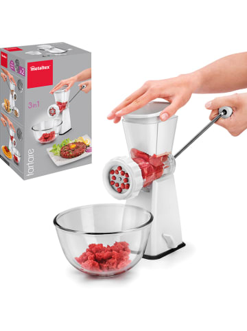 metaltex Gehaktmolen wit - (B)24,5 x (H)25 x (D)11,5 cm