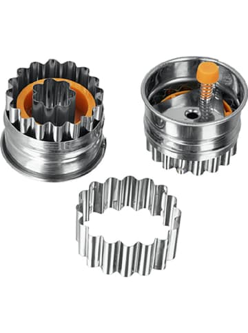 metaltex Edelstahl-Linzer-Ausstecher "Blume 1-Loch" - Ø 4,8 cm