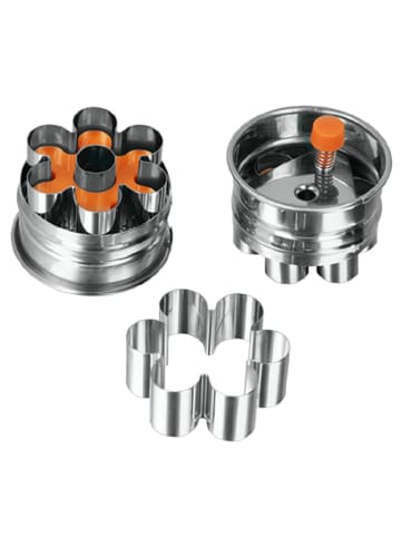 metaltex Edelstahl-Linzer-Ausstecher "Rosette 1-Loch" - Ø 4,8 cm