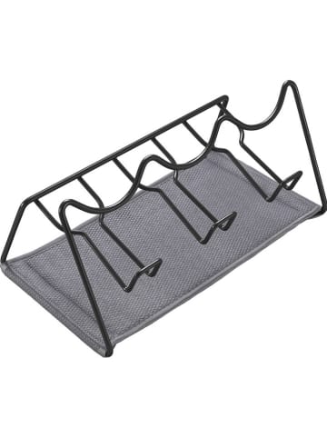 metaltex Abtropfgestell ''Lava'' in Schwarz - (B)30 x (H)14 x (T)17 cm