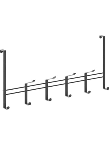 metaltex Wieszak w kolorze czarnym na drzwi - 44,5 x 21 x 4,5 cm
