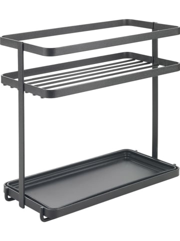 metaltex Gewürzregal ''Lava'' in Schwarz - (B)22 x (H)28 x (T)11 cm