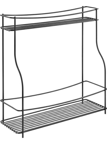 metaltex Gewürzregal ''Balsamico'' in Schwarz - (B)35 x (H)37 x (T)12 cm