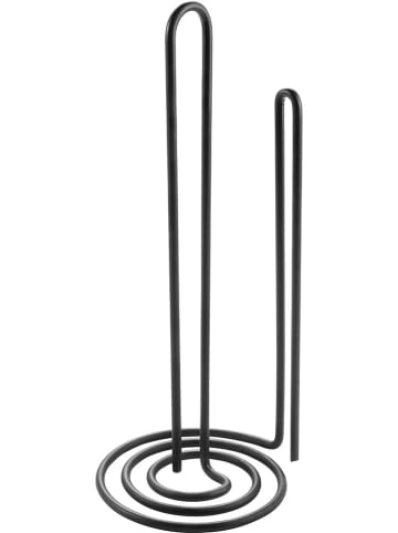 metaltex Uchwyt "My-Roll" w kolorze czarnym na ręcznik papierowy - wys. 32 x Ø 15 cm