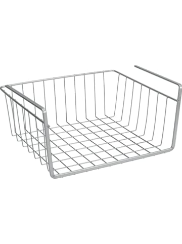 metaltex Kosz "Kanguro" w kolorze srebrnym do szafki - 30 x 14 x 26 cm