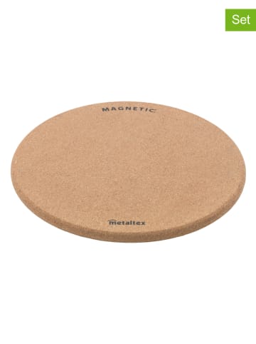 metaltex 2er-Set: Topfuntersetzer in Hellbraun - Ø 20 cm