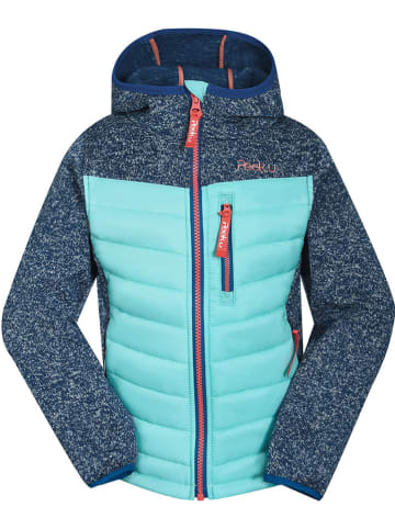 Peek U Hybride jas "Apple" turquoise/donkerblauw