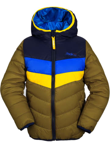 Peek U All-season doorgestikte jas "Baz" kaki