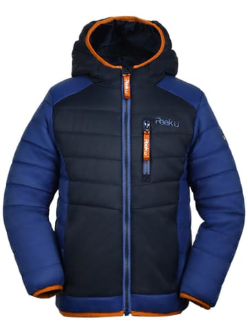 Peek U Ganzjahres-Steppjacke "Caspian"  in Blau/ Dunkelblau/ Orange