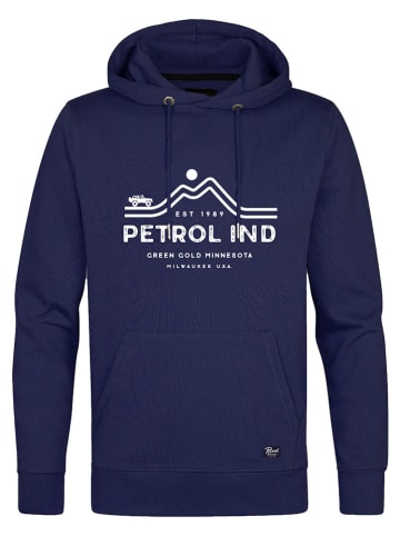 Petrol Hoodie in Dunkelblau