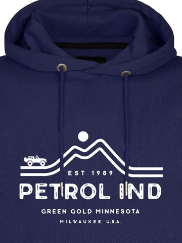 Petrol Hoodie donkerblauw