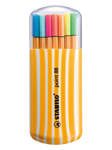 STABILO Fineliner "STABILO point 88 Zebrui" - 20 stuks