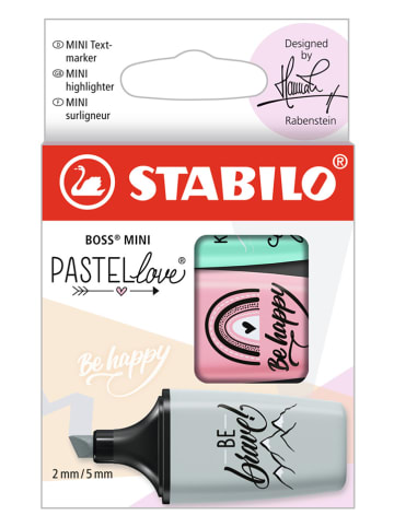 STABILO Zakreślacze (2x 3 szt.) "STABILO BOSS MINI Pastellove 2.0"