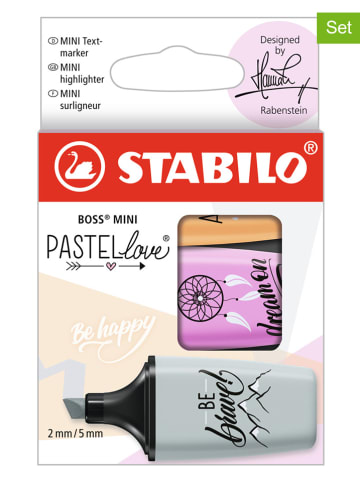 STABILO Zakreślacze (6x 3 szt.) "STABILO BOSS MINI Pastellove 2.0"