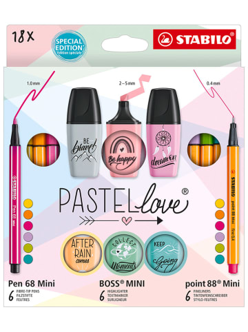 STABILO Stifte-Set "STABILO Pastellove" - 18 Stück