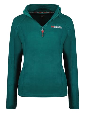 Maison Montaigne Fleecepullover "Tumai" in Dunkelgrün